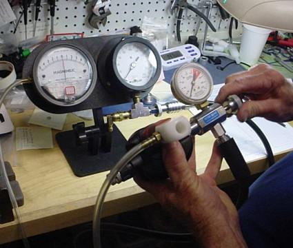 Regulator service on the bench